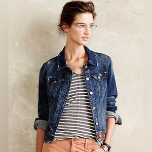 Anthropologie Pilcro and the Letterpress Avie Denim Jean Jacket